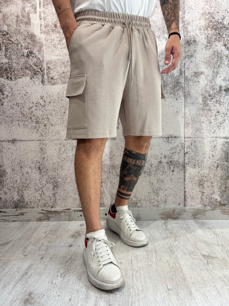 Bermuda tuta tasconato beige