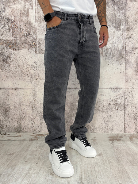 Jeans grigio marmorizzato