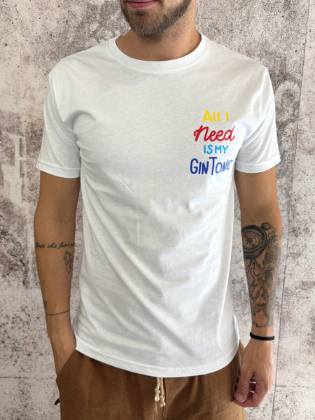 T-Shirt bianca My Gin Tonic