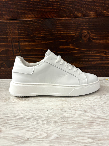 Sneakers pelle bianca