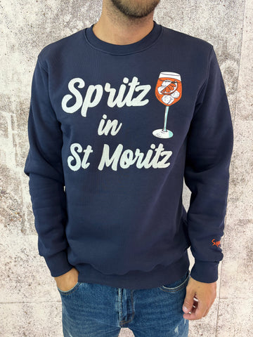 Felpa blu Spritz in St Moritz