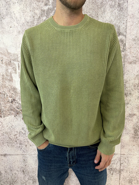 Maglione costa inglese verde chiaro