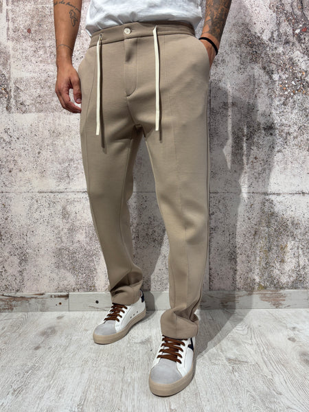 Pantalone molla beige art. P55