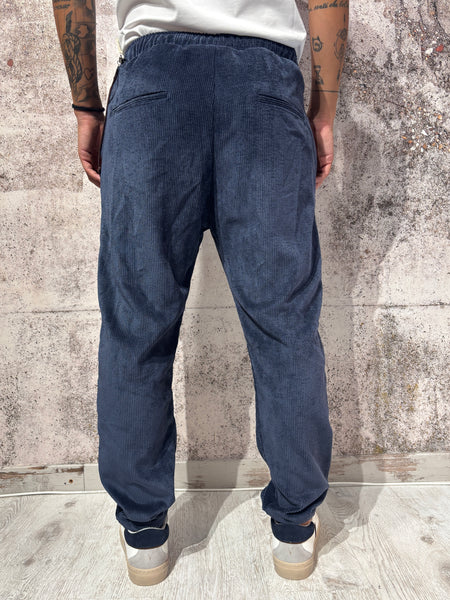 Pantalaccio velluto costine blu art. P66
