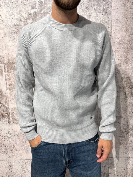 Maglione girocollo raglan grigio art. GL35230