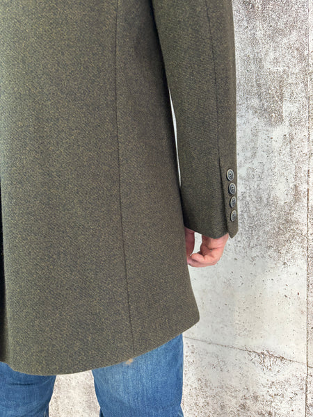 Cappotto foderato verde militare