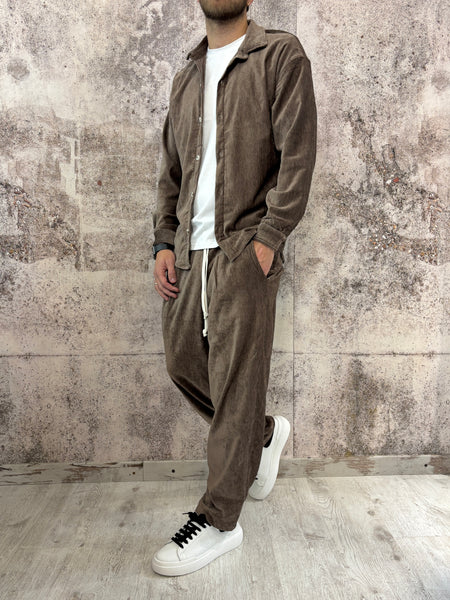 Completo ciniglia moro camicia/pantalone