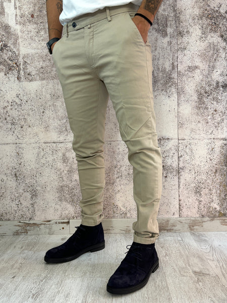 Pantalone chino beige Slim Fit