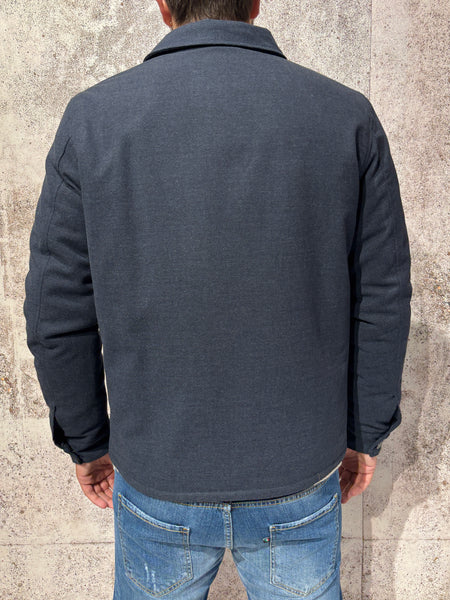 Giubbino overshirt blu art. J07