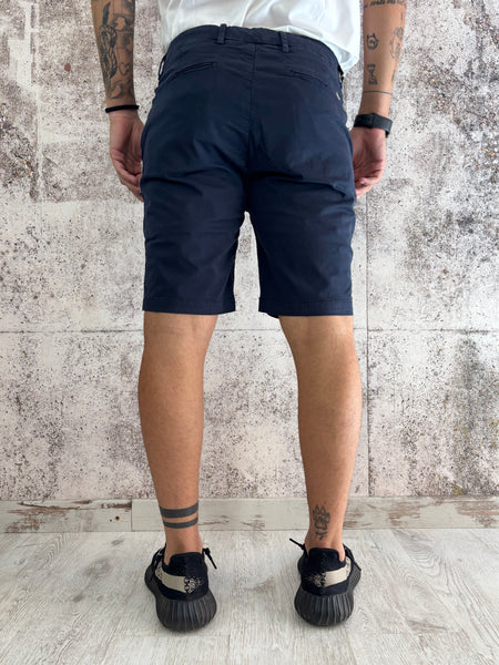 Bermuda chino cotone blu