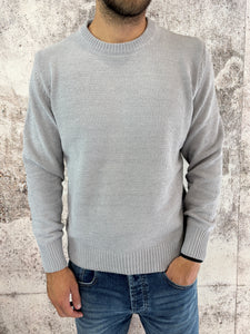Maglione ciniglia grigio