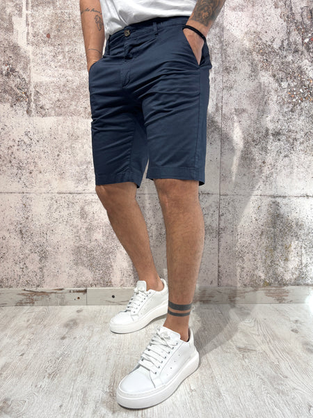 Blue chino shorts