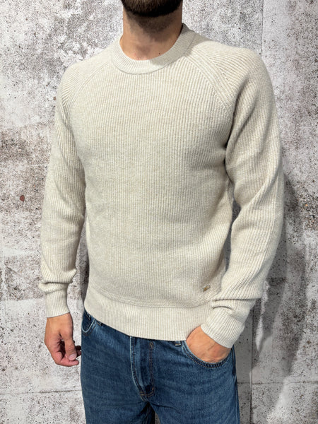 Maglione girocollo raglan camel art. GL35230