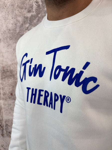 Felpa bianca Gin Tonic therapy