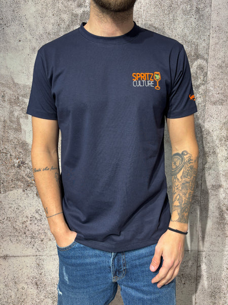 T-Shirt blu Spritz Culture