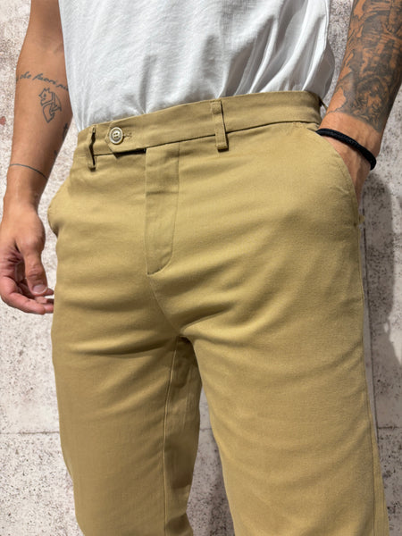Pantalone chino cammello GL014B