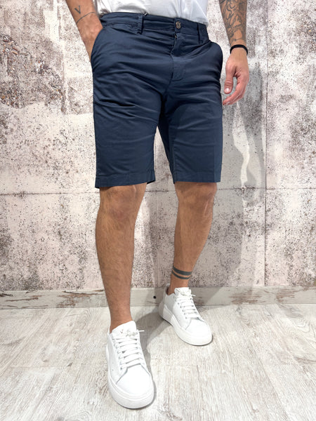Blue chino shorts