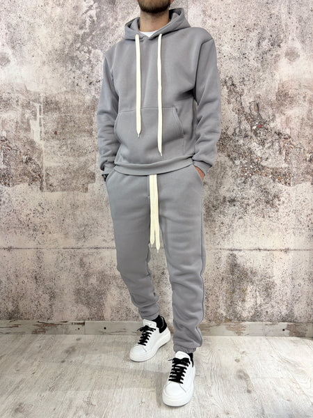 Completo tuta grigio perla