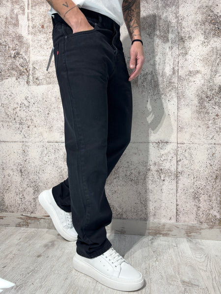 Black Straight Fit Jeans