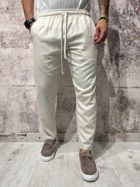Pantalaccio sabbia misto lino
