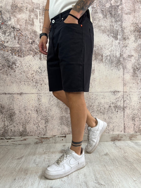 Bermuda jeans nero