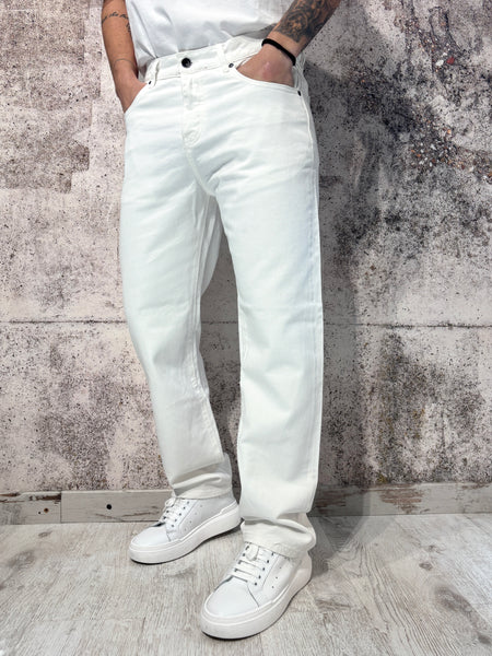 Jeans Straight Fit bianco