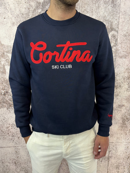 Felpa blu Cortina