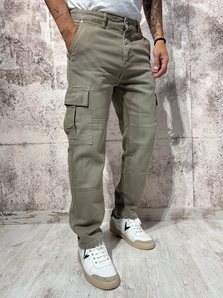 Pantalone cargo beige P14