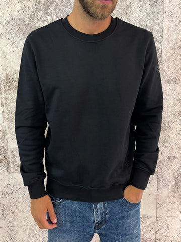 Felpa girocollo basic nera