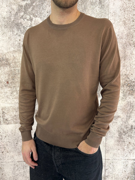 Maglioncino basic tabacco