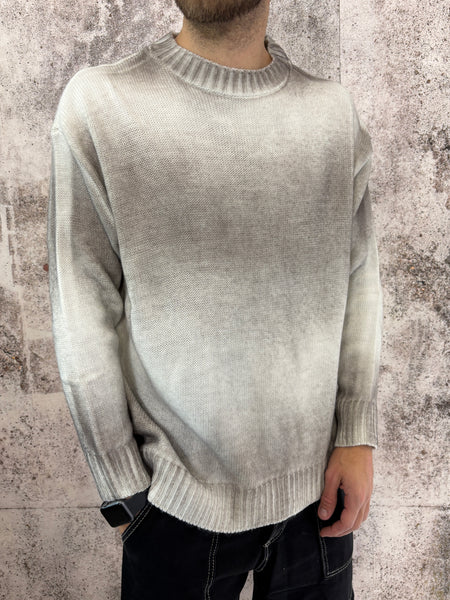 Maglione girocollo sfumato beige