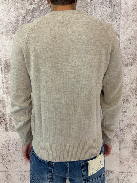 Maglione raglan beige