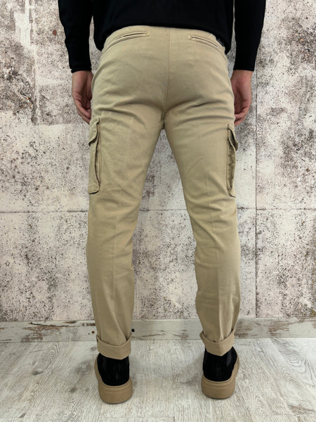 Pantalone cargo beige Slim Fit