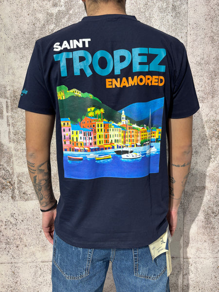 T-Shirt blu Saint Tropez