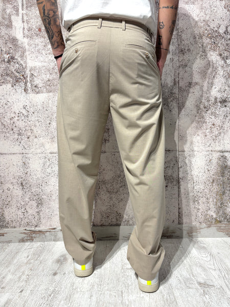 Camel relaxed fit trousers
