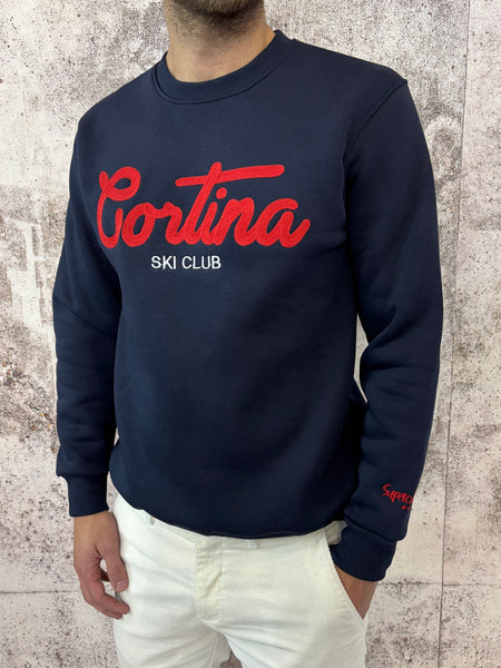 Felpa blu Cortina