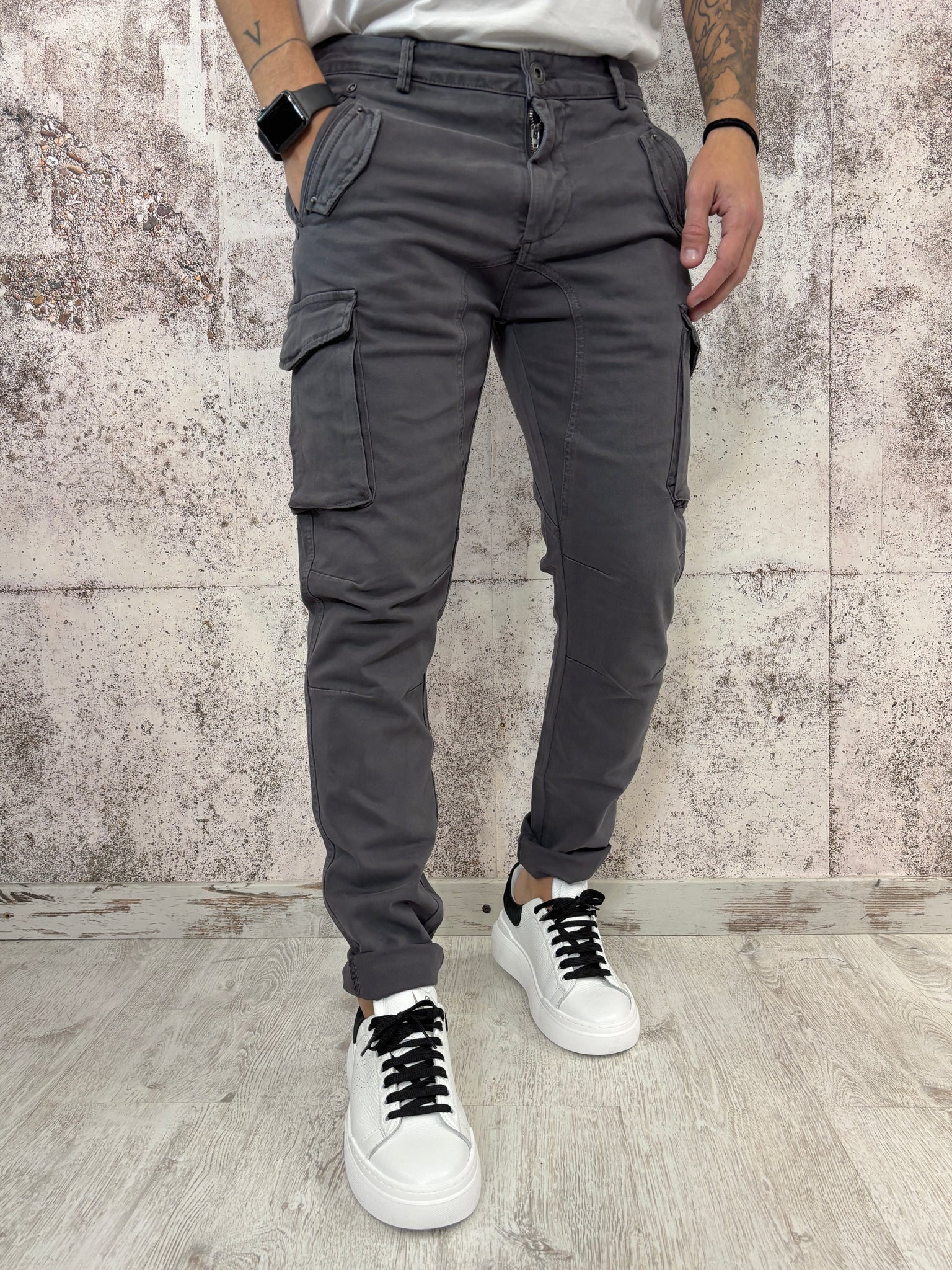 Pantalone cargo grigio GL63