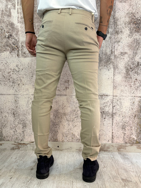 Pantalone chino beige Slim Fit