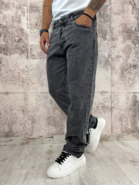 Jeans grigio marmorizzato