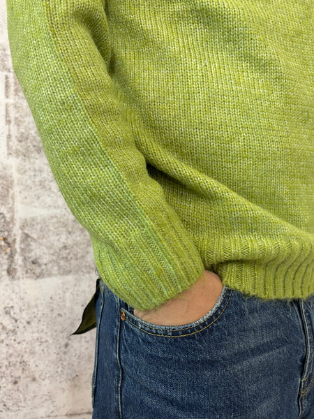 Maglione paricollo oliva m35