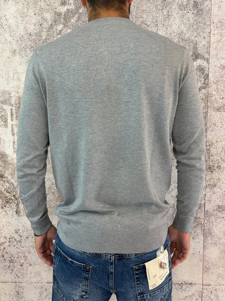 Maglioncino basic grigio mélange