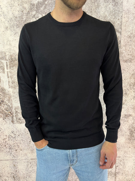 Maglioncino basic nero cotone