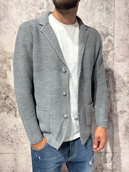 Giacca cardigan grigia art.M28
