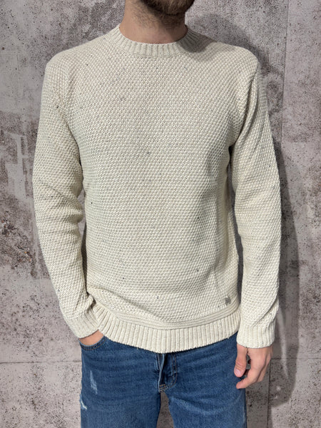 Maglioncino chicco di riso sabbia