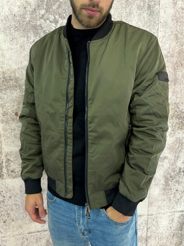 Giacca bomber verde militare