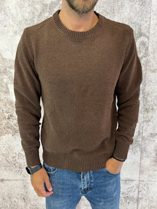 Maglione ciniglia moro