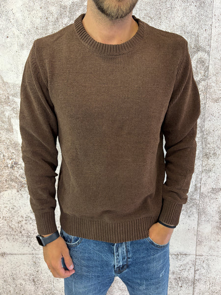 Maglione ciniglia moro