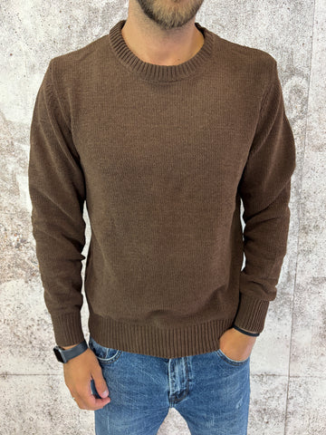 Maglione ciniglia moro