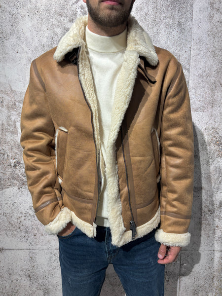 Montone ecopelle camel GL98