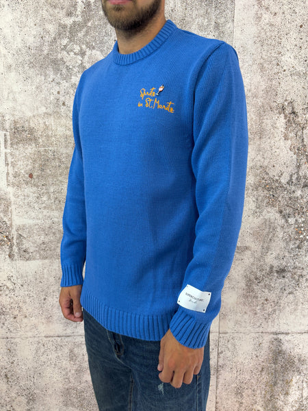 Maglione azzurro Spritz in St Moritz